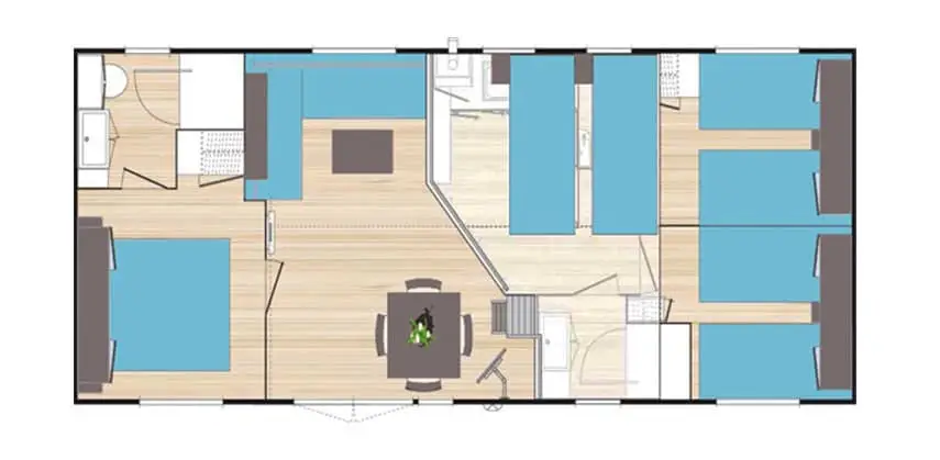 Plan du mobil home Palace