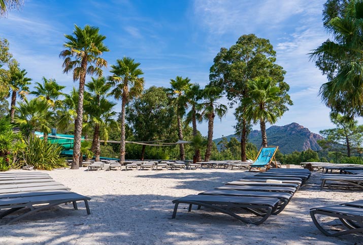 La plage Esterel Caravaning