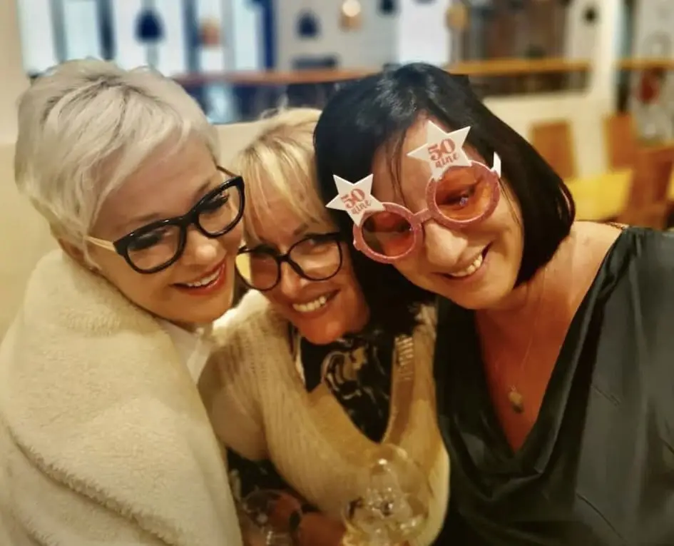 Aurore, Sabine and Véro, the Esterel Caravaning trio, during the campsite's 50th anniversary celebrations