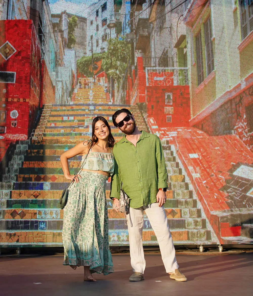 Outfits from the Yemoja collection presented at the Esterel Caravaning fashion show