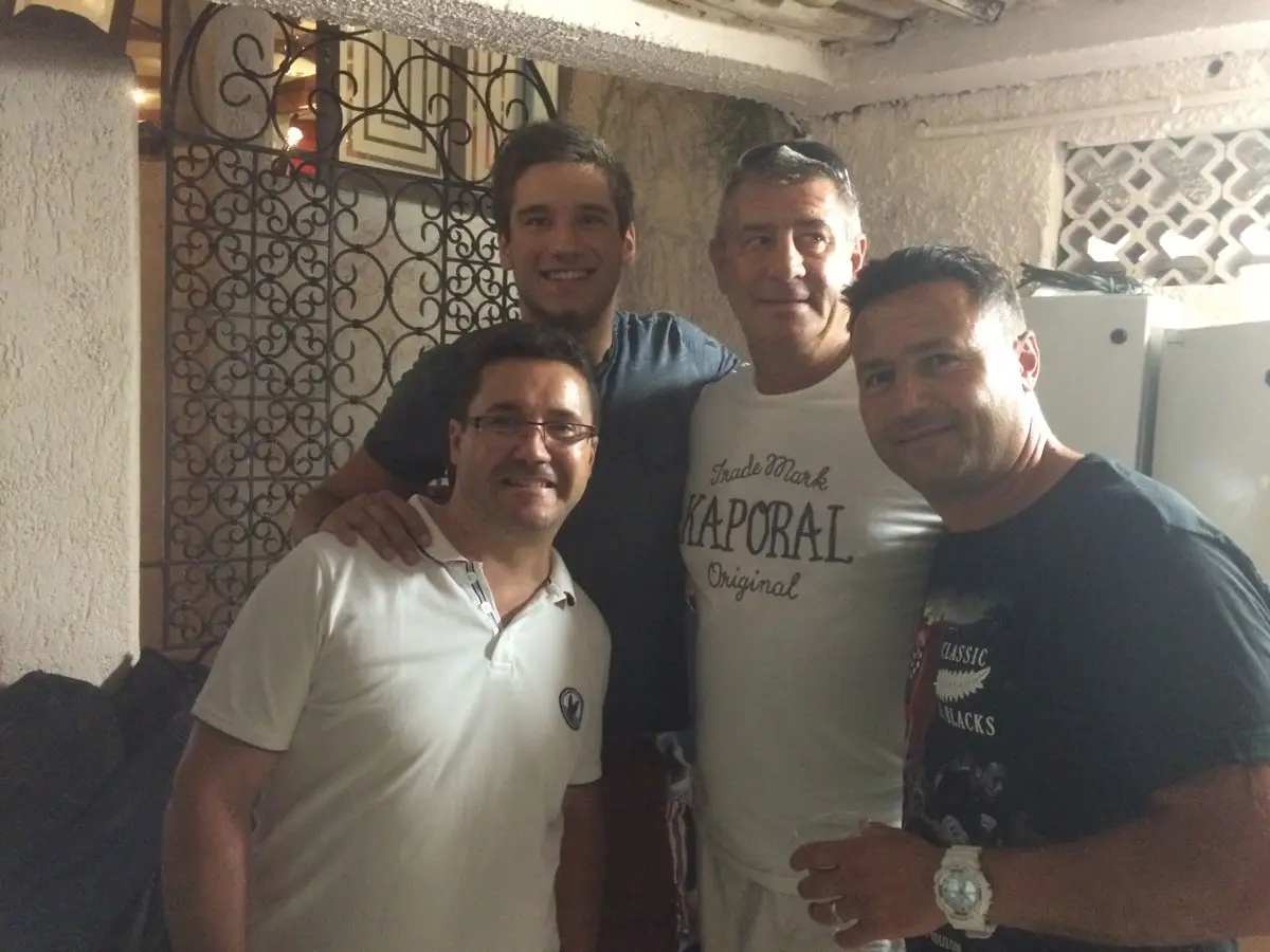 Reunion of former Esterel Caravaning guests and entertainers